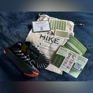 Hike Foot Wear Black and Orange Trail Shoes